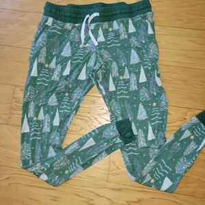 Little Sleepies Green Tree Print Pajama Pants, Christamas
